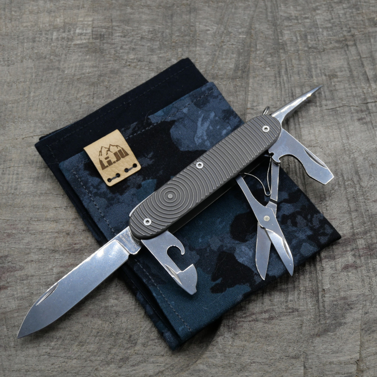 TITAN - CONCENTRIC dark wash - PIONEER X - Titan Grade 5  (Ti 6AI 4V)  - 93mm